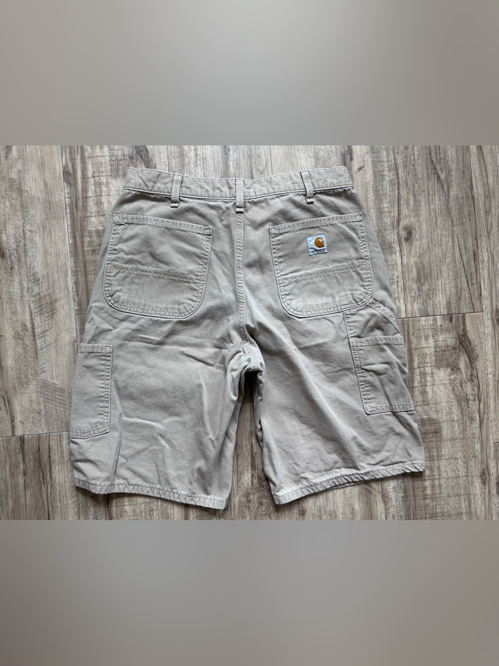 Carhartt Men’s Canvas cotton Work Shorts beige neutral work casual trending